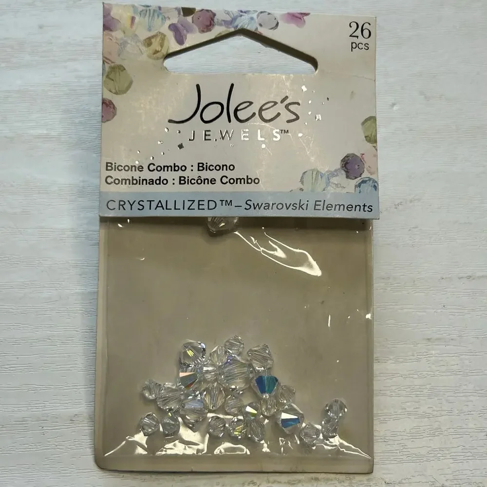 EK Success Jolee's Jewels Swarovski Crystal Bead Pendant Lot NOS